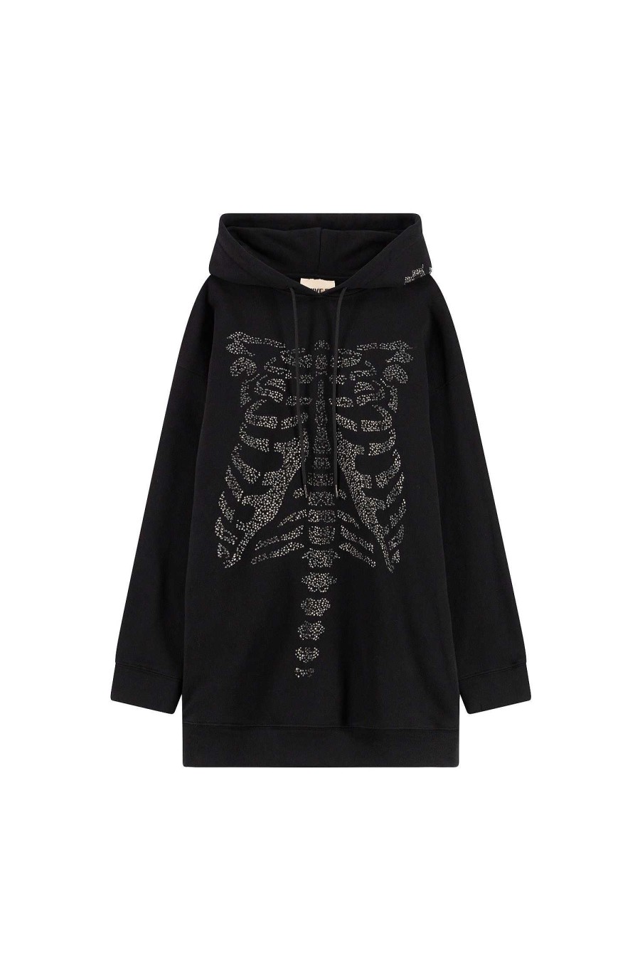 Winter 23 ANIYE BY Felpe | Skull Hoodie Addams Black