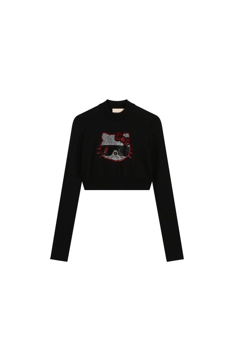 Winter 23 ANIYE BY Maglie | Crop Top Kitty Black