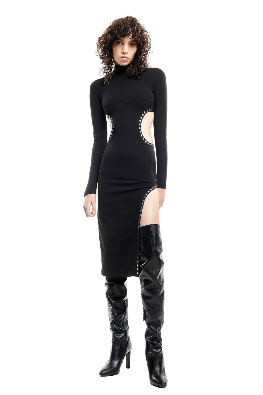 Winter 23 ANIYE BY Abiti | Hole Dress Stud Black