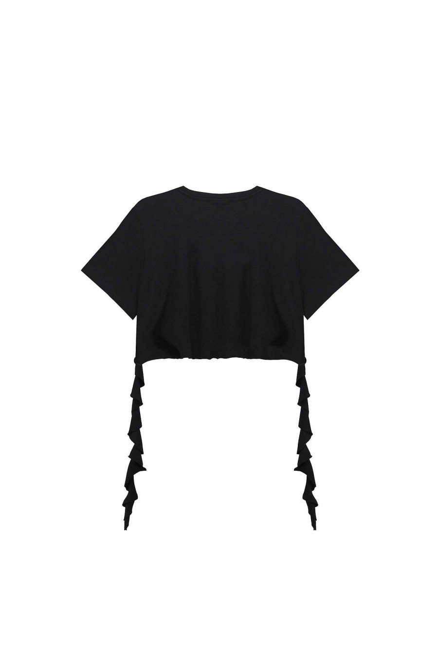 Summer 24 ANIYE BY T-Shirt | Crop Lovesick Black